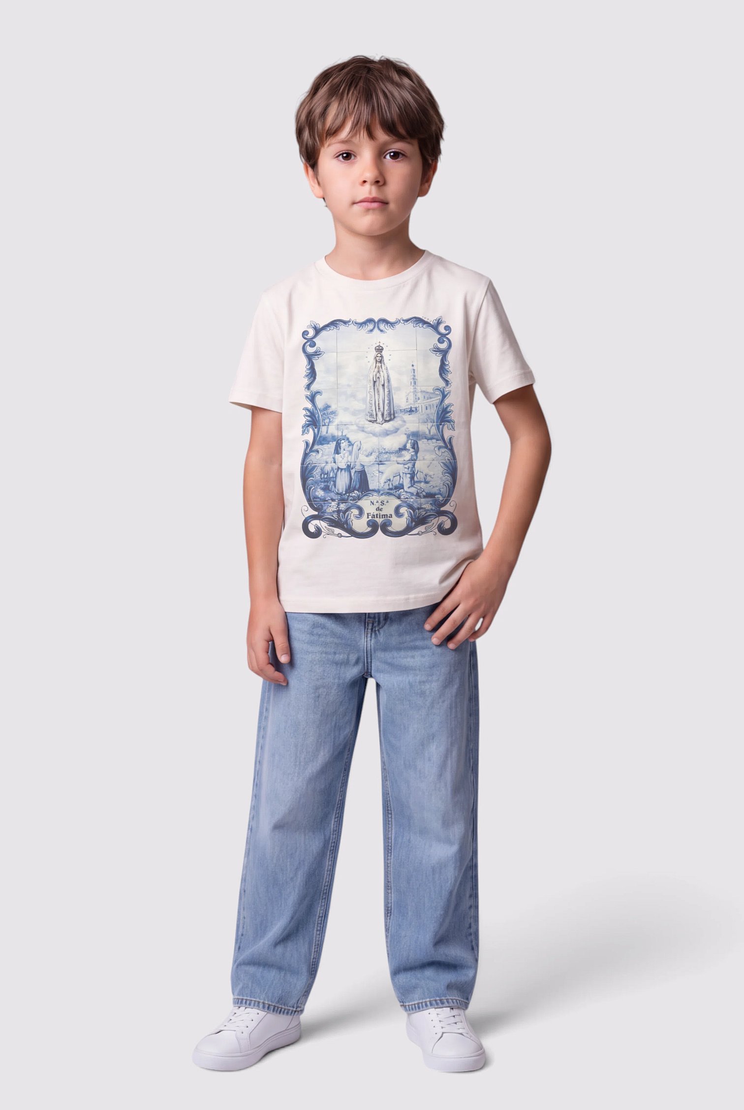 T-Shirt Nossa Senhora De Fátima - Menino