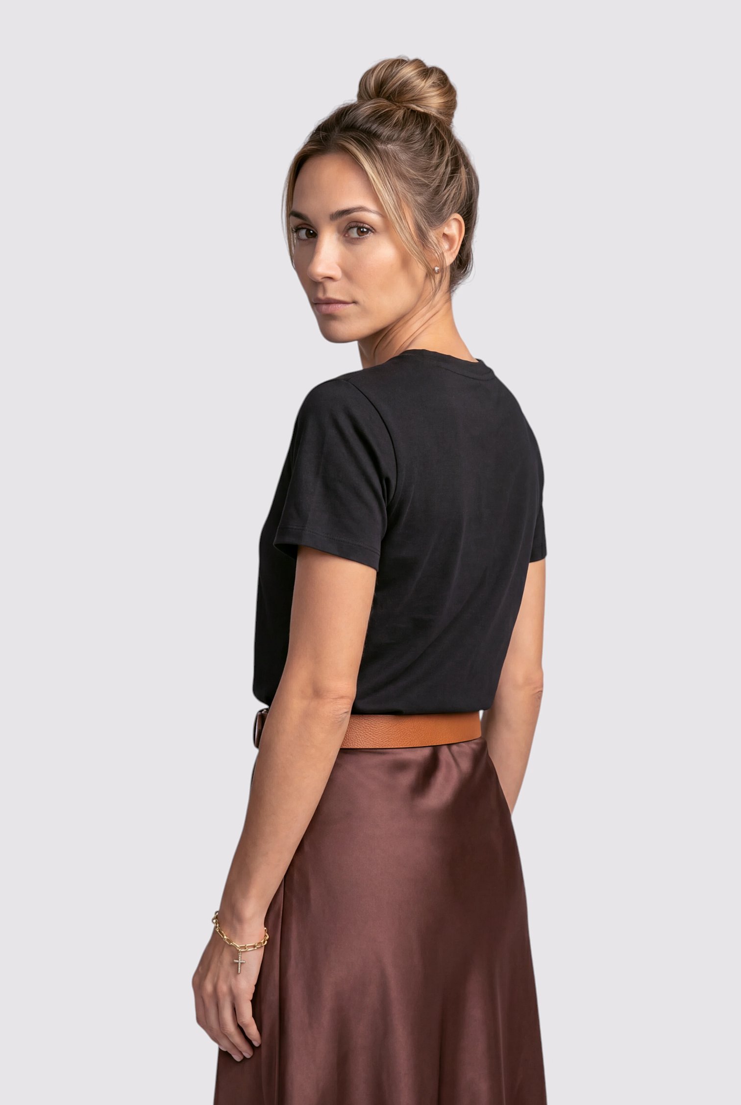 Camiseta Oversized Jesus Em Espelhado - Feminino