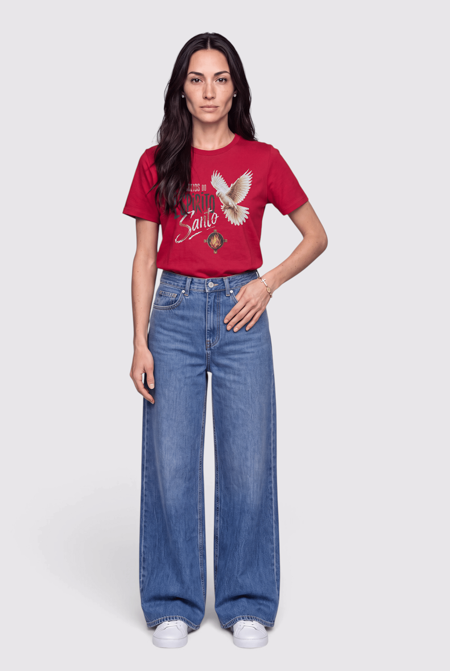 Camiseta Cheios Do Espírito Santo - Feminino