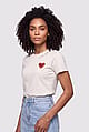 Camiseta Sagrado Coração De Mãe - Feminino
