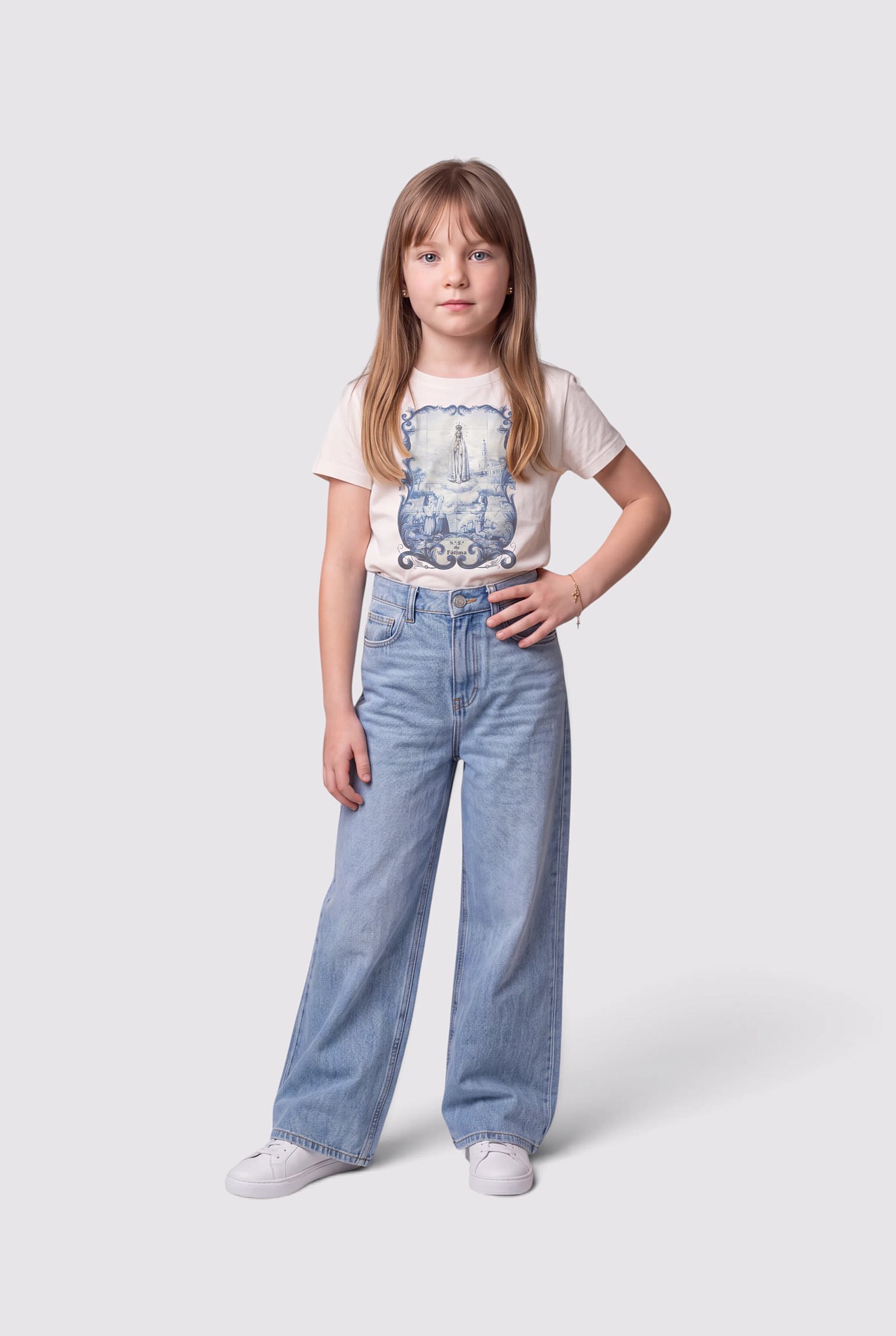 T-Shirt Nossa Senhora de Fátima - Menina